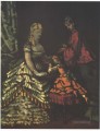 Innenraum mit zwei Frauen und einem Kind Paul Cezanne